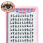 10 Rows Cat Eye Single Cluster Fake Eyelashes Natural Cosplay Makeup False Eyelashes Self-adhesive Natural Wispy Lash Extension
