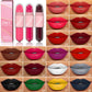 Lipstick Lip Gloss 2-in-1 Matte Lip Color Velvet Lip Glaze Waterproof Long Lasting Non-marking Natural Lip Tint Blam Cosmetic