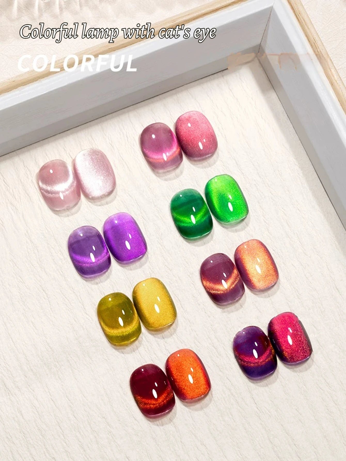 WS 10ml Light Strip Cat Eye Gel Polish Magnetic Nail Polish Holographic Pink Cat Eye Gel Nail Polish Gel Gel Varnish For Nail