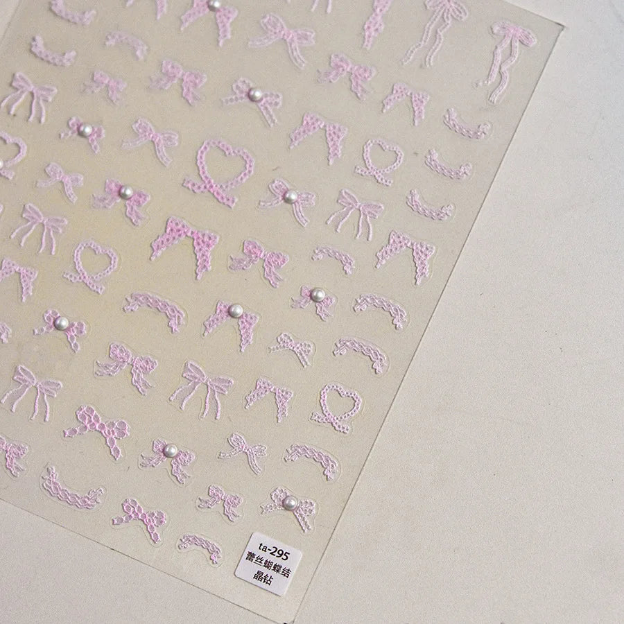 Golden Thread Butterfly Jelly Series Nail Art Stickers High Quality New Bronzing DIY Manicure Decal Decoration