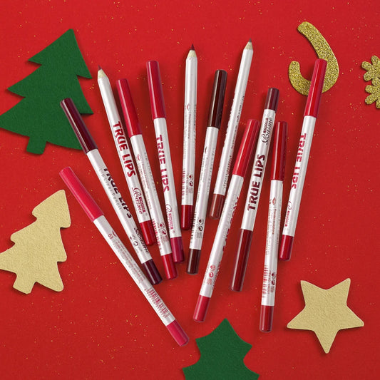 12 color Christmas Matte lipliner Set Vintage Durable Waterproof Easy to Apply Color Display Lip Makeup