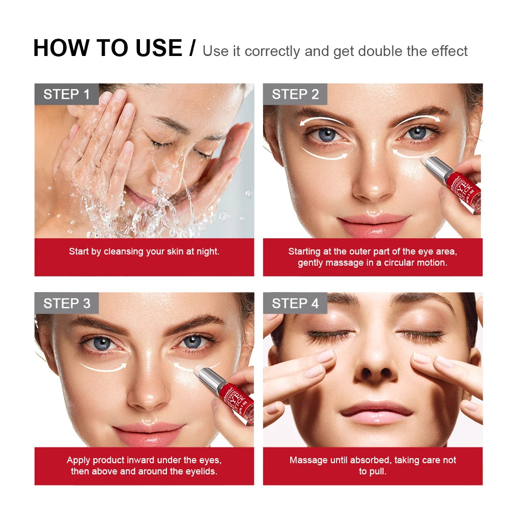 Anti-Wrinkle Eye Cream Stick Retinol Remove Eye Bags Dark Circles Anti Aging Lifting Whitening Moisturizing Brighten Eye Primer
