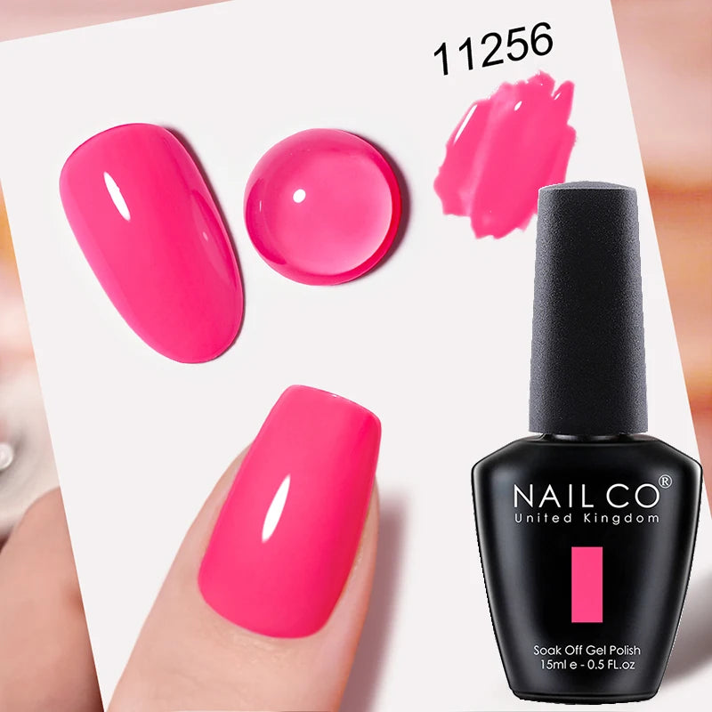 NAILCO 15ml Hema/TPO Free UV Gel Nail Polish Nail Art Manicure Nail Professionals Base Top Varnish Semi Permanent Vernis Nail