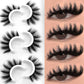 Veltrinay Fake Lashes 3D Mink Lashes Soft False Eyelashes Natural Thick Faux Mink Eyelashes Extention Makeup