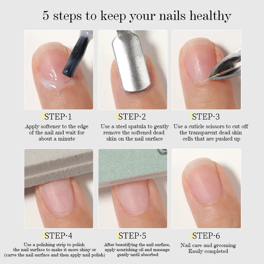 QAZIXU 10ml Nail Care Cuticle Remover Nail Polish for Dead Skin Gel Manicure Treatment Tool For Nail Art DIY Salon Home