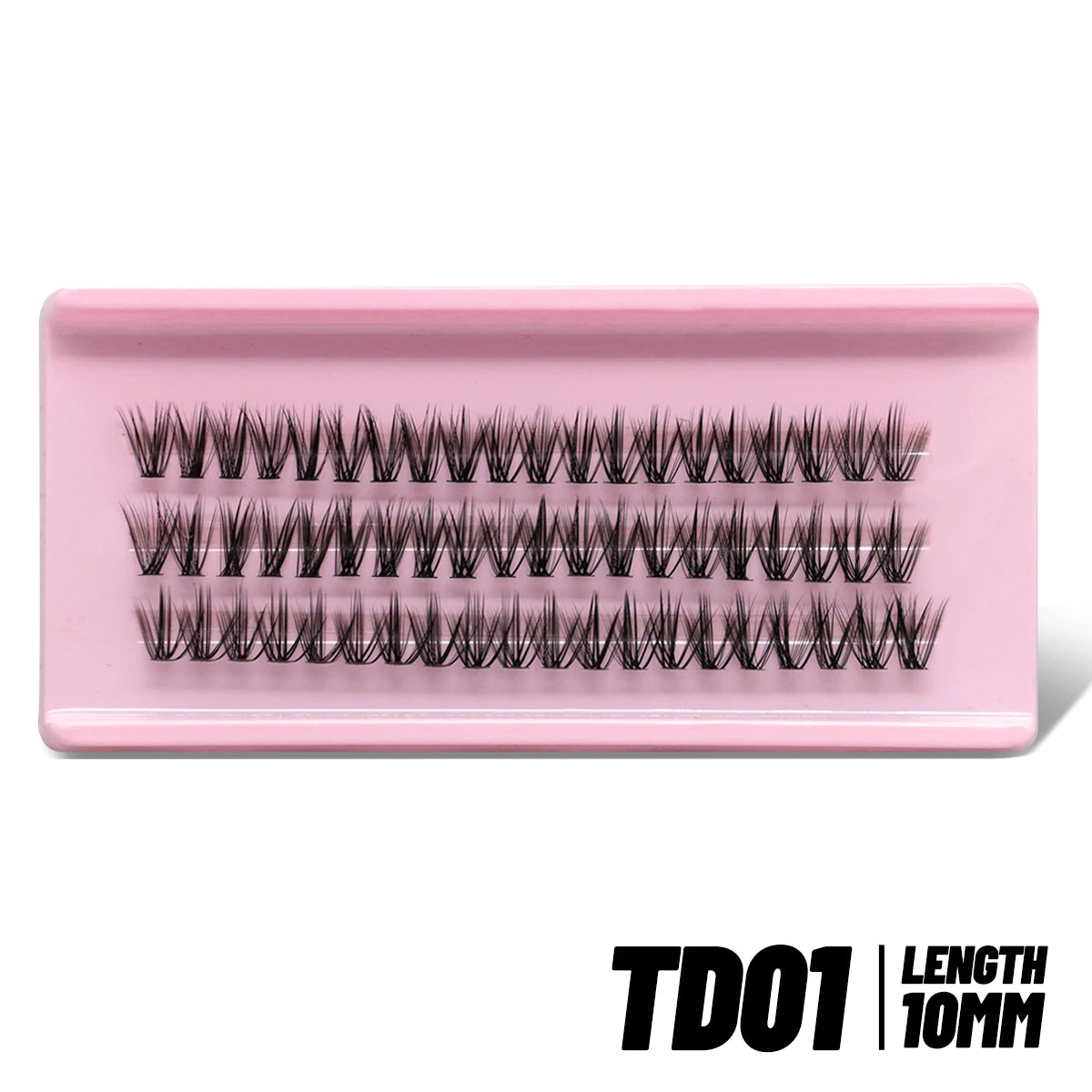GROINNEYA Lashes Clusters 8-16mm Fluffy Volume Clusters Lashes 80D Faux Mink Eyelashes Cluster Natural Thick False Eyelashes