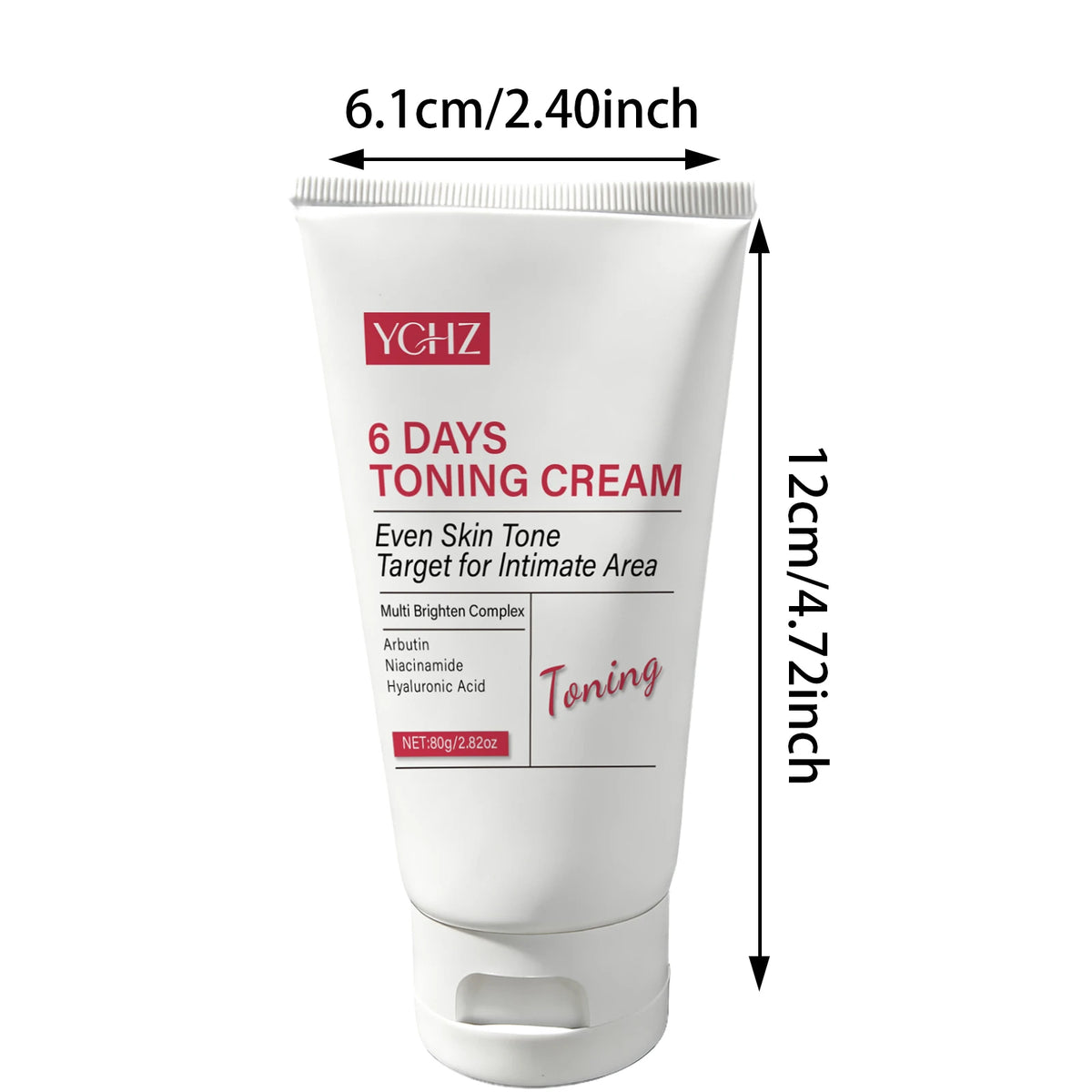 Skin Brightening Cream, Suitable for Intimate Areas, Evens Out Skin Tone for Face, Body, Underarms, Groin, Elbows, Inner Thighs, and Bikini Area 80g