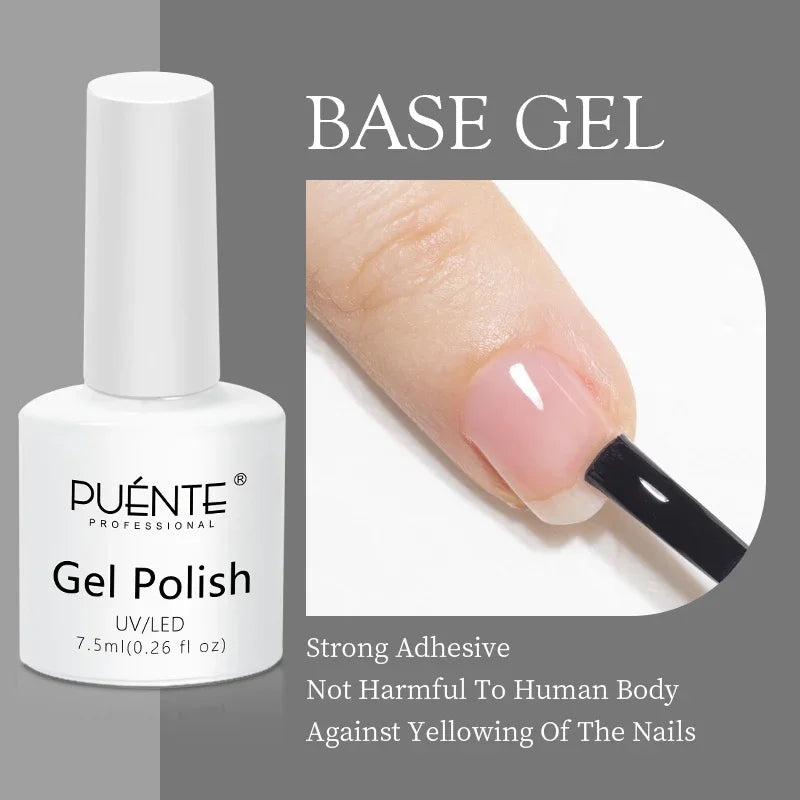 PUENTE Pearl Color Builder Nail Gel Polish Hema Free Shell Thread Glitter Nail Extension Semi-Permanent Construction Gel Varnish