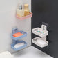 No Punch Wall Mount Soap Box Wheat Straw Suction Cup Non Trace Stick Soap Holder Drainage Bathroom Accessory