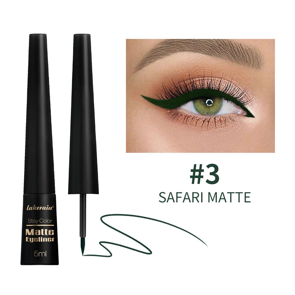 Waterproof Eyeliner Pen Matte Liquid Eyeliner 17H Long Wear Sweat Proof Smudgeproof Stain-free Ultra-fine Liquid Cosmetics
