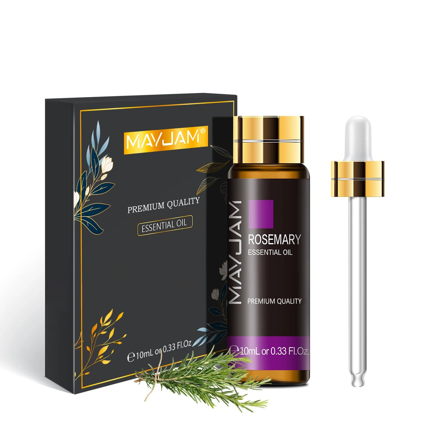 MAYJAM 10ml Pure Essential Oil Lavender Eucalyptus Vanilla Sandalwood Jasmine Bergamot Lemongrass Cinnamon Grapefruit 1pc