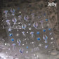 Magical Blow Bubbles Goldfish Bunny Rabbit Cat Kitten Shape Shiny Dreamy Bubbles 5D Nail Art Decorations Sticker Manicure Decal
