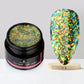 Aurora Glitter Gel Nail Polish 3D Non-Sticky Builder Gel Formula Long-Lasting Shine Soak Off UV/LED Cured Perfect for Manicures