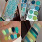Anthemy Chameleon Single Eyeshadow Green Shimmer Smoky Waterproof Long-Lasting Highly Pigmented for Cosplay Eye Makeup