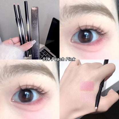 Ultra-fine Gel Eyeliner Pencil Pink Apricot Under Eye Liner Pen Waterproof Matte Aegyosal Lying Silkworm Quick Drying Eye Makeup