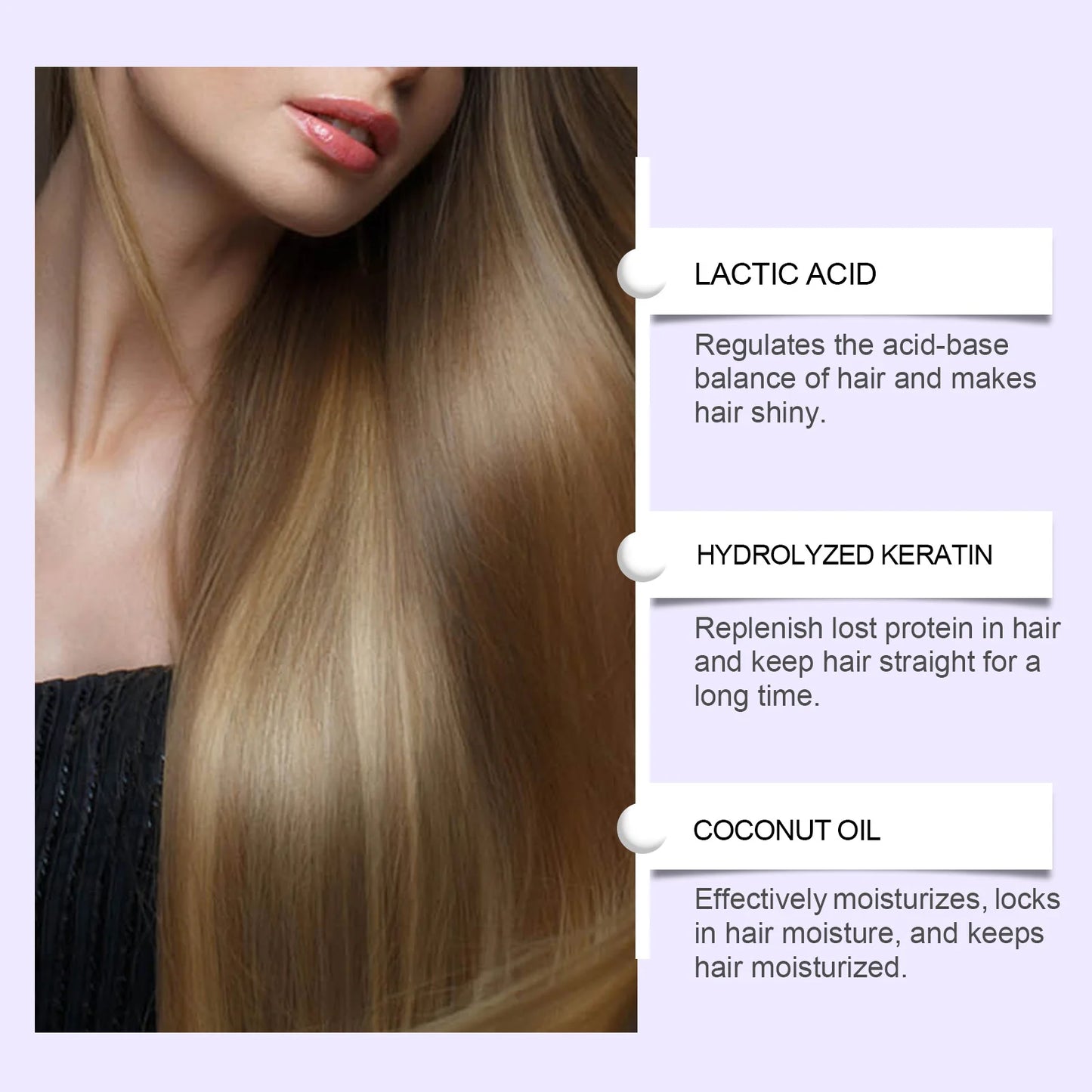 Protein Hair Straightening Cream Repair Dry Frizz Damage Leave-In Treatment Healing Color Protection Deep Conditioning Hair Mask