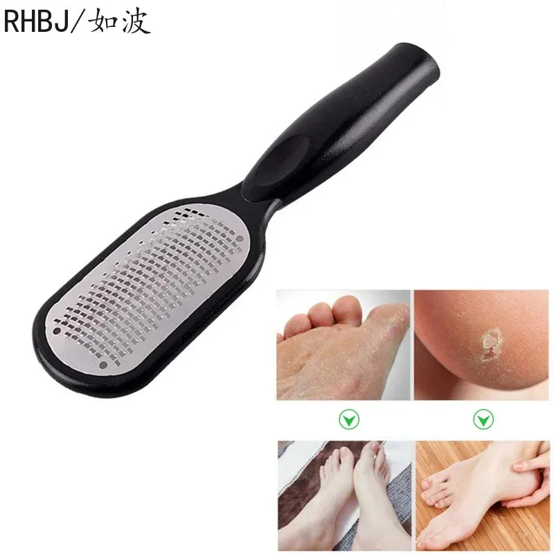 RHBJ 1Pcs Professional Stainless Steel Callus Remover Hand Foot File Scraper Pedicure Tools Dead Skin Remove for Heels Feet Care