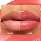 Waterproof Lipstick with Glass Mirror and Plumping Effect Non-Stick Nude Shades,Matte Lip Gloss For Plumper Looking Lips