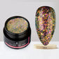 Aurora Glitter Gel Nail Polish 3D Non-Sticky Builder Gel Formula Long-Lasting Shine Soak Off UV/LED Cured Perfect for Manicures