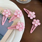 Sweet Jelly Cherry Blossom Hair Clip Headwear Cute Girls BB Clip Y2K Side Bangs Clip Hair Accessories Fresh Flowers Hairpins