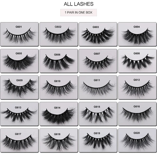 Mink Eyelashes New Soft Natural Full Strip Lashes Vendor Wholesale Fluffy Wispy 3d Mink Lashes Suppliers