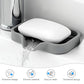 Self Draining Soap Bar Holder Silicone Kitchen Sink Soap Dish Sponge Tray Creative Washing Table Soap Tray Free Punch Drain Rack