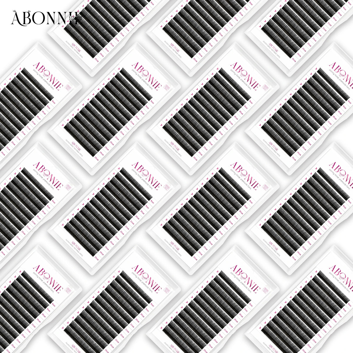 Abonnie Angel Lashes Pre-bundled Lash Spikes 5D Flower Lashes Individual Eyelash Extensions Wispy Lash Premade