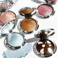 Pearlescent Sparkle Highlight Palette Bronze Shimmer Fine Powder Cream Glitter Eyeshadow Blusher Shiny Face Brightening Makeup