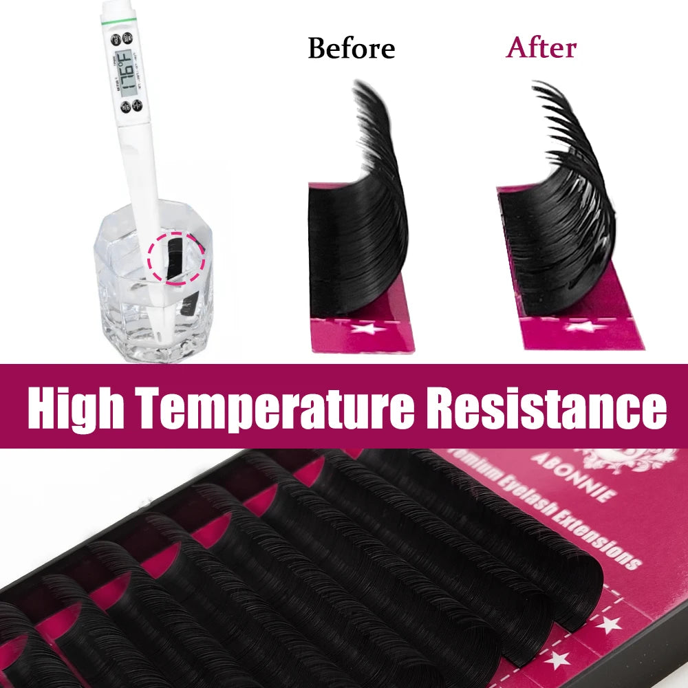 Abonnie B/C/cc/D Curl Classic Lashes Fluffy Individual Volume Eyelashes Extensions Supplies