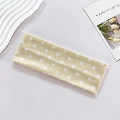 Women's Hair Band Yoga Elastic Headband With Polka Dots, Fashion Makeup Headbands, Hair Accessories, Sports And Fitness Headwear