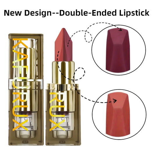 6 Color Glitter Two-tone Lipstick Purple Black Matte 1pc Lipsticks Cosmetics Easy to Use Lip Tint Makeup Lip Beauty Red Pigment