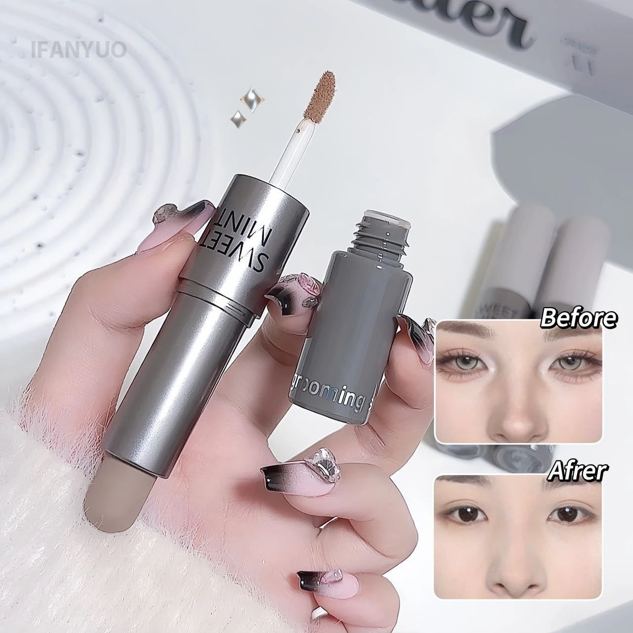 Moisturizing Matte Concealer Contour Stick Smooth Lasting 3D Nose Shadow Waterproof Face Highlight Brighten Contour Makeup