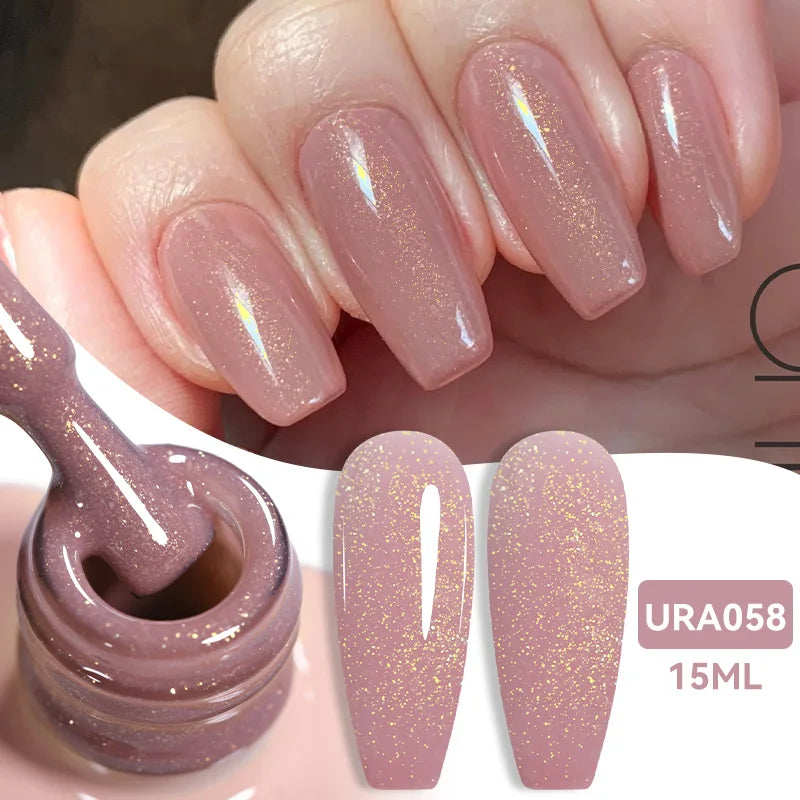 UR SUGAR 15ml Jelly Milky White Translucent Color Gel Polish Semi Permanent UV Gel Nail Art Soak Off Gel Varnish Latest Fashion