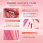 QIBEST 9Pcs/Sets Glitter Lip Glaze Liquid Lipstick Set Shine Lip Gloss Gift Box Natural Moisturizer Waterproof Lips Makeup