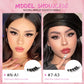 Veltrinay Natural Half Lashes Cat Eyelashes Soft Wispy with Clear Invisible Band Reusable Faux Mink Eyelashes Makeup