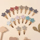 16Pcs Geometric  Hair Clip Glitter DropletColorful Gradient Children Bangs BB Alloy Hairpins Girls Headclips  Hair Accessories