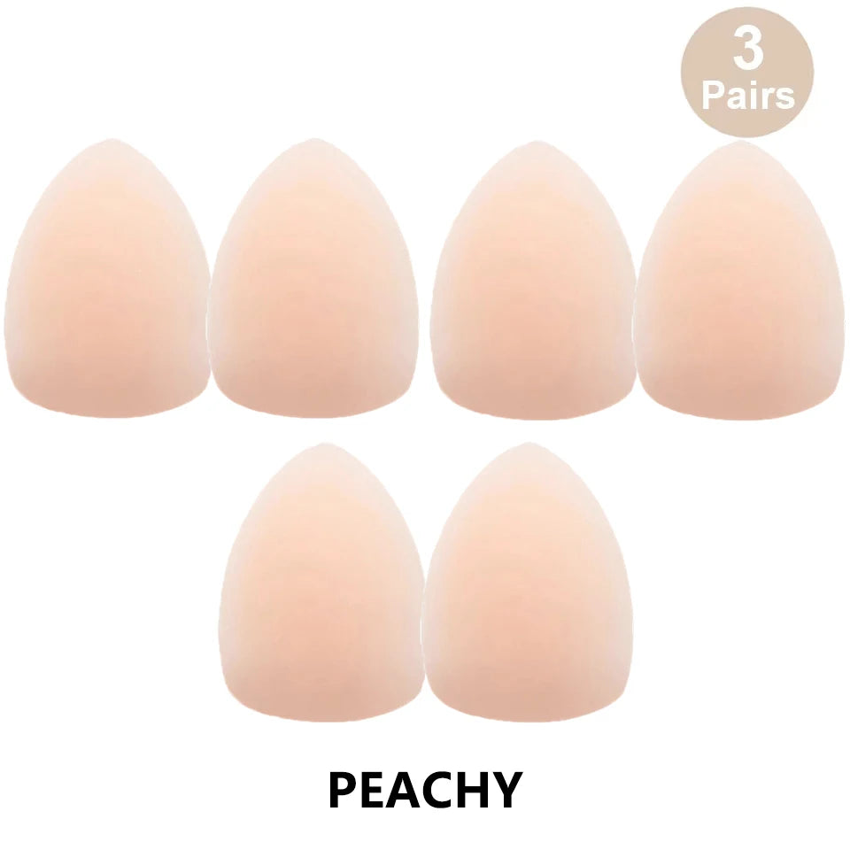 Triangle Nipple Covers Pasties Silicone Sticky Bra Liner Pads Adhesive Breast Lifting Tape Seamless No Show Bra