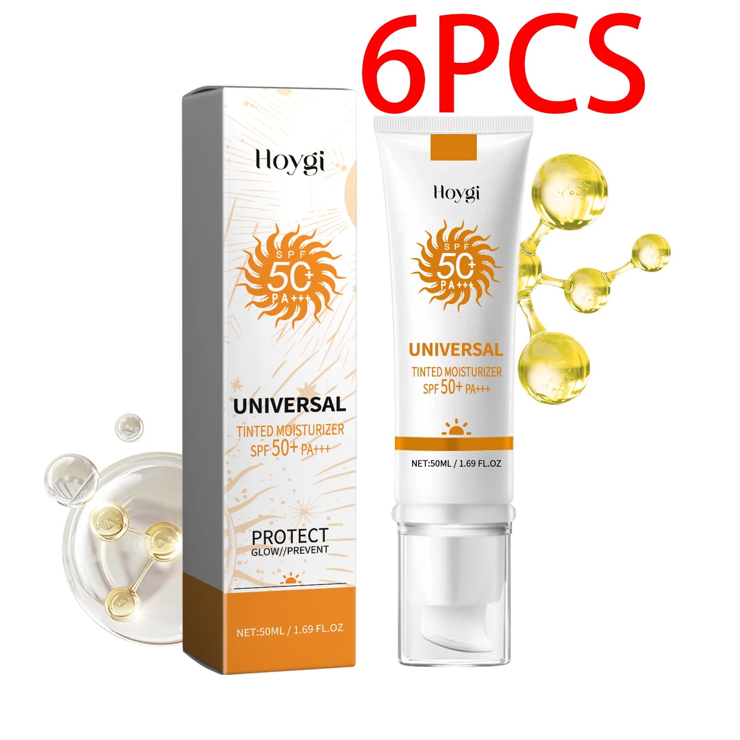 Hoygi Sunscreen whitening face sunscreen isolation makeup base moisturizing refreshing UV sunscreen Skin Whitening Cream