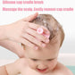 Baby Hair Brush Set for Newborn Toddlers Soft Bristles Silicone Cradle Cap Massaging Brush Infant Hair Care Bathing Soft Comb