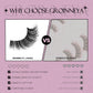GROINNEYA Half Lashes Soft Natural Cat Eye Lashes Natural Look Nvisible Band Eyeashe Half Fake Eyelashes Fluffy Eyelashes