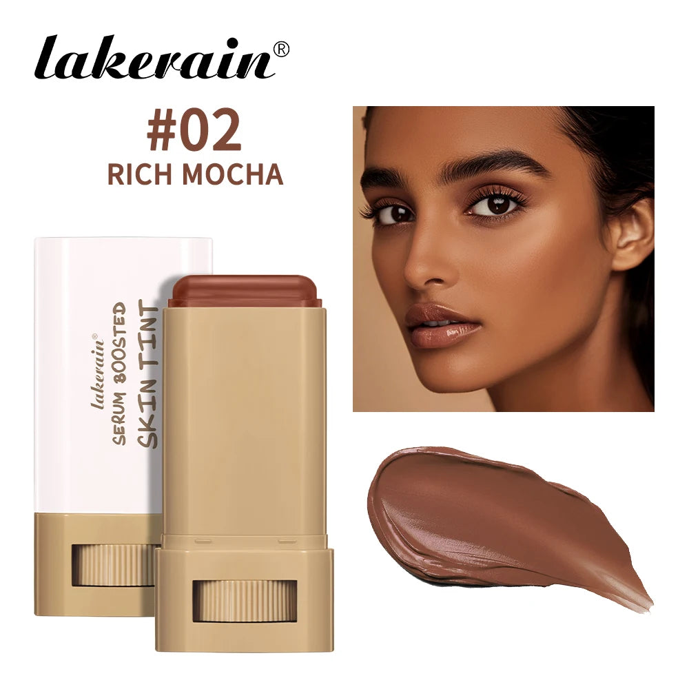 Matte Foundation Stick Waterproof Coverage Travel Flawless Eraser Foundation Stick Lightweight Enhance Skin Radiance Face Makeup