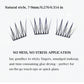 No Glue Needed Idol False Eyelashes Large Capacity 7-9mm Self Adhesive Eyelashes tweezers DIY Lash Extension Cluster Lashes