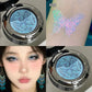 3D Butterfly Embossing Chameleon Eyeshadow Monochrome Metallic Changing Shiny Glitter Blue Purple Highlight Eye Makeup Festivals