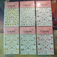 Christmas Nail Stickers Snowflake Nail Art Stickers Metal Silver Self-Adhesive Nail Decals ChristmasTree Winter Manicure Sliders