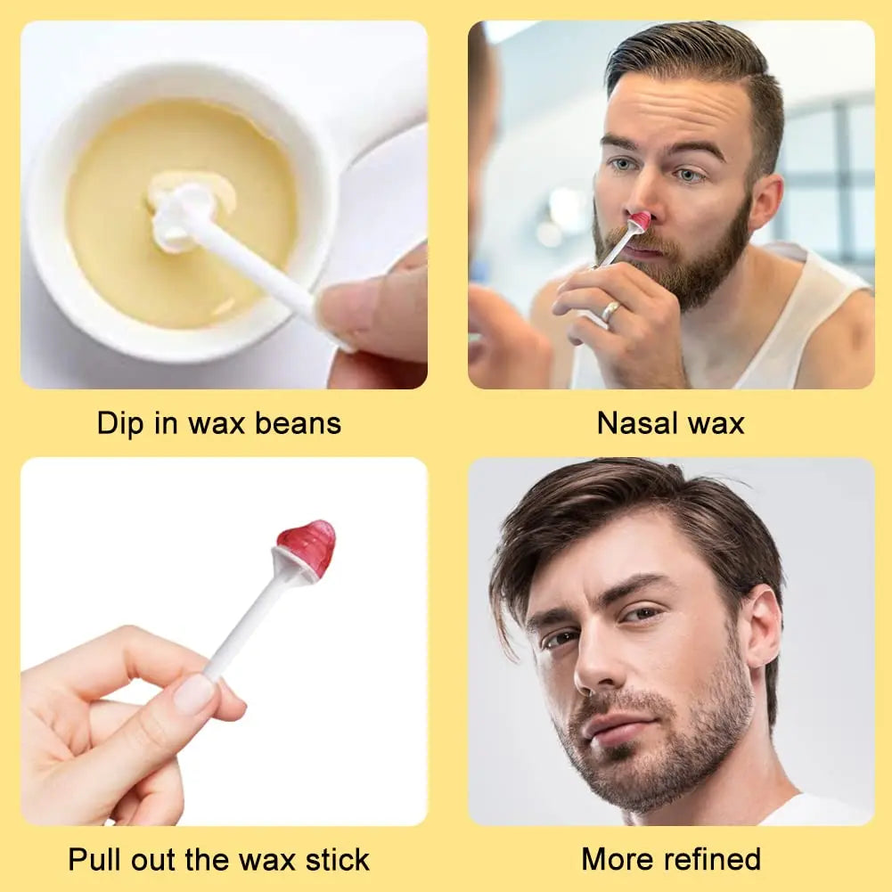 Portable Nose Wax Kit 50g-1005g for Men and Women Nail Waxing Hair Removal Wax Kit Nail Wax Cleaning Wax Kit Nose Clipper Beauty
