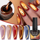 PUENTE 7.5ML Golden Gems Cat Magnetic Gel Nail Polish Pink Brown Blue Colors Golden Glitter Cat Eye Soak Off UV Nail Art Varnish