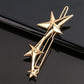 Triangle Moon Hairpin Fashion Women Metal Frog Clip Word Clip Elegant Star Round Barrette Alloy for Ladies Hair Accessories