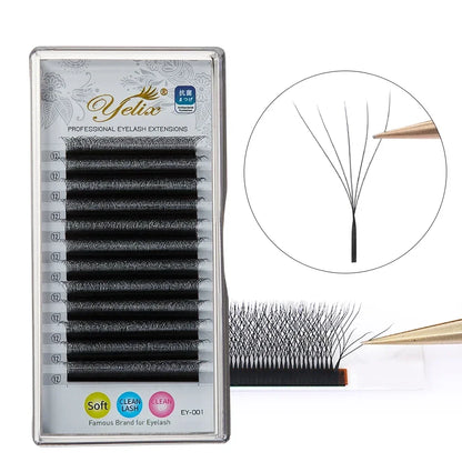 Yelix W Shape Lashes Soft Clover 3D Mink Lashes Cilios W Eyelash Extension Supplies Fake Eyelashes 1 Real Frete Gratis Natural