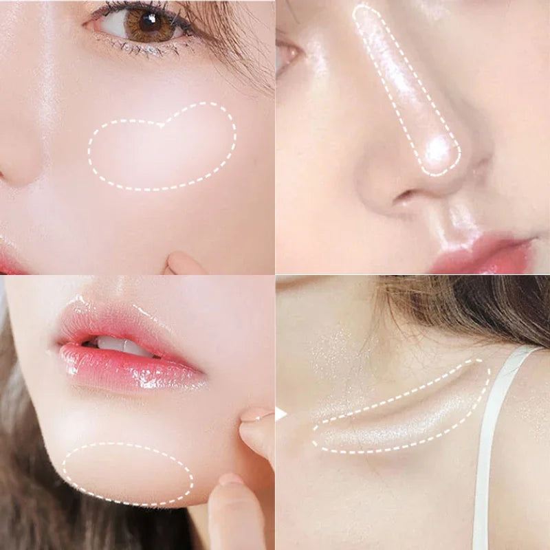 Liquid Crystal Glow Lip Gloss Laser Holographic Lip Tattoo Lipstick Pigment Glitter Lipgloss Lip Plumper Gloss Makeup