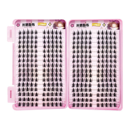 32Rows Anime Cosplay Korean Fake Eyelashes Set Black Volume Foxes False Lashes Extension Curling Girl Group Style Large Capacity